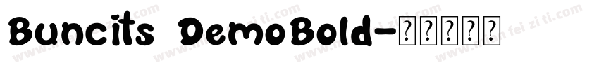 Buncits DemoBold字体转换